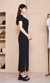 モデル：164cm（着用サイズ：FREE　着用カラー：BLK）