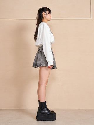モデル：164cm（着用サイズ：FREE　着用カラー：BLK）