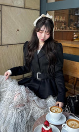 モデル：160cm（着用サイズ：FREE　着用カラー：BLK）