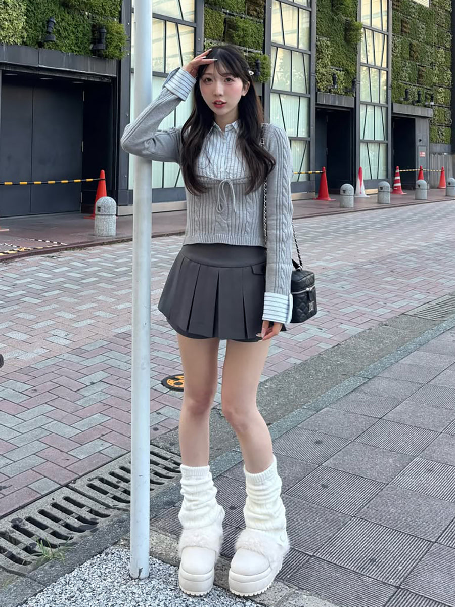 モデル：160cm（着用サイズ：S　着用カラー：GRY）