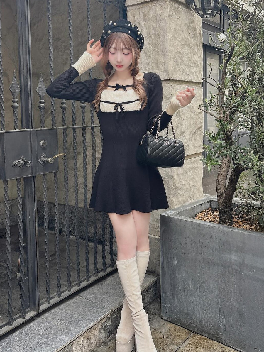 モデル：160cm（着用サイズ：FREE　着用カラー：BLK）