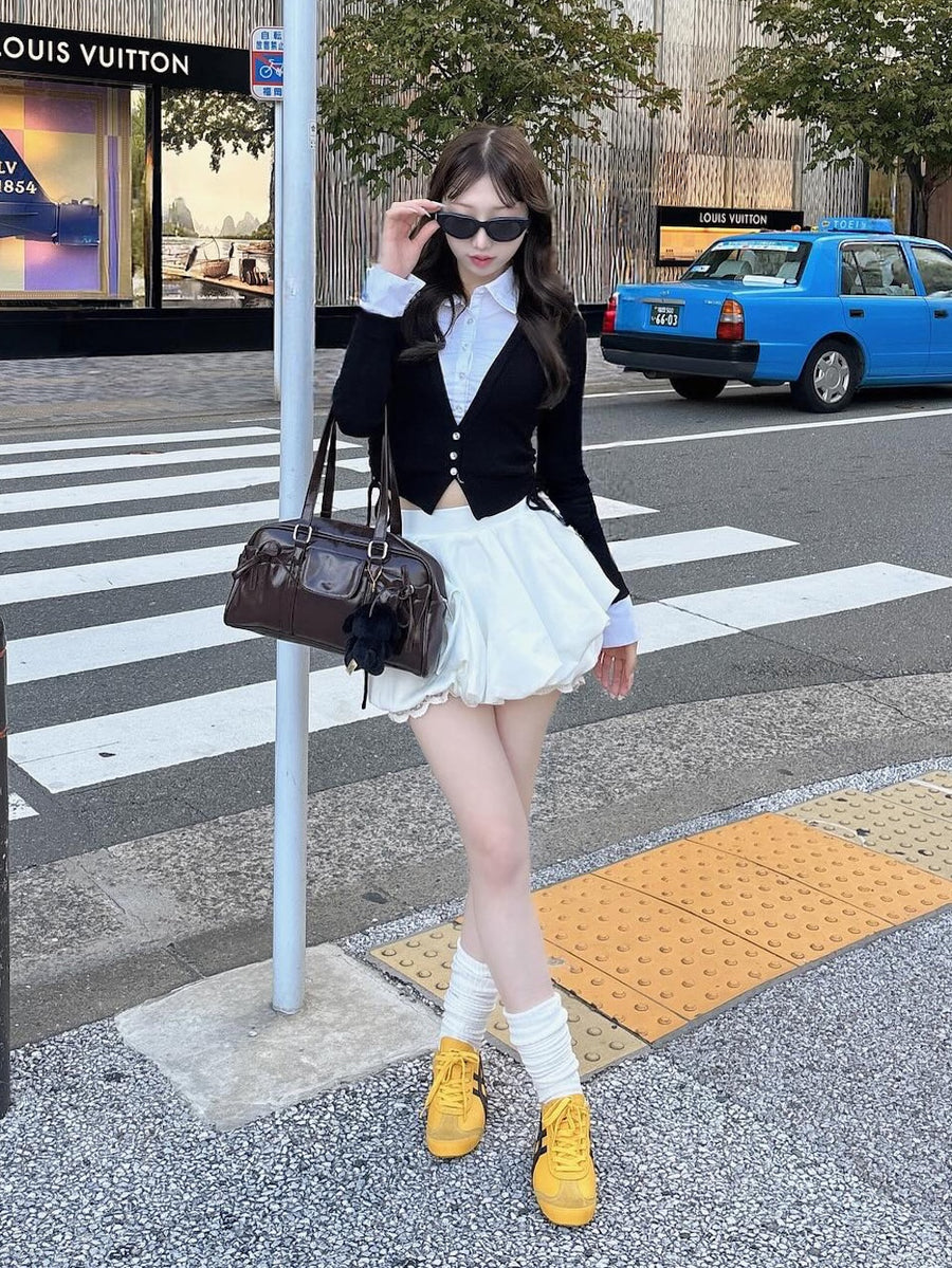 モデル：160cm（着用サイズ：FREE　着用カラー：WHT）