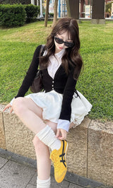 モデル：160cm（着用サイズ：FREE　着用カラー：WHT）