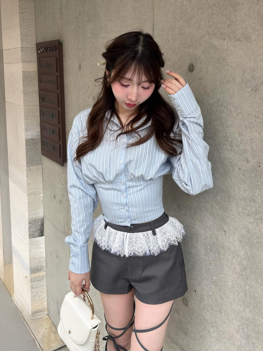 モデル：160cm（着用サイズ：S　着用カラー：GRY）
