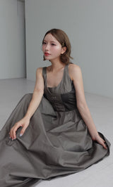 モデル：155cm（着用サイズ：FREE　着用カラー：GRY）