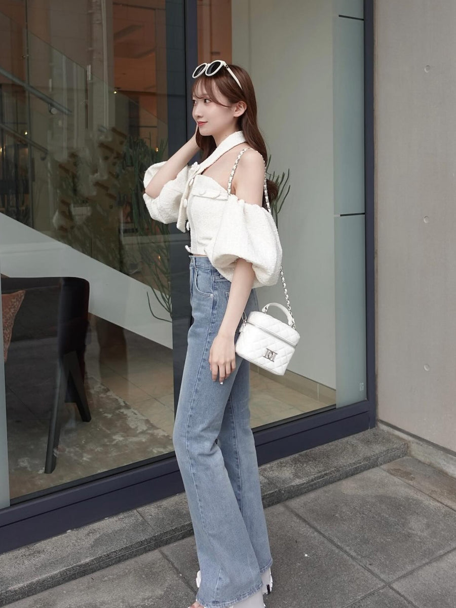 モデル：160cm（着用サイズ：FREE　着用カラー：WHT）