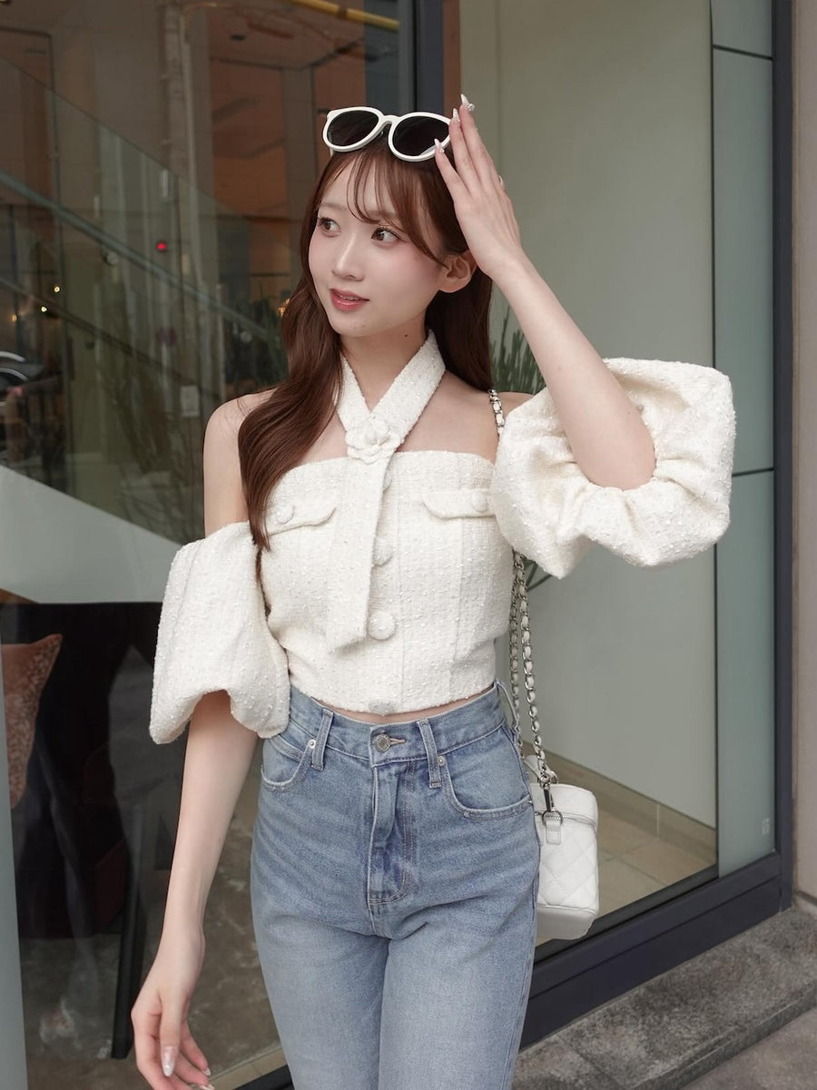 モデル：160cm（着用サイズ：FREE　着用カラー：WHT）