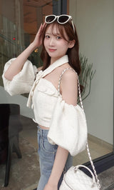モデル：160cm（着用サイズ：FREE　着用カラー：WHT）