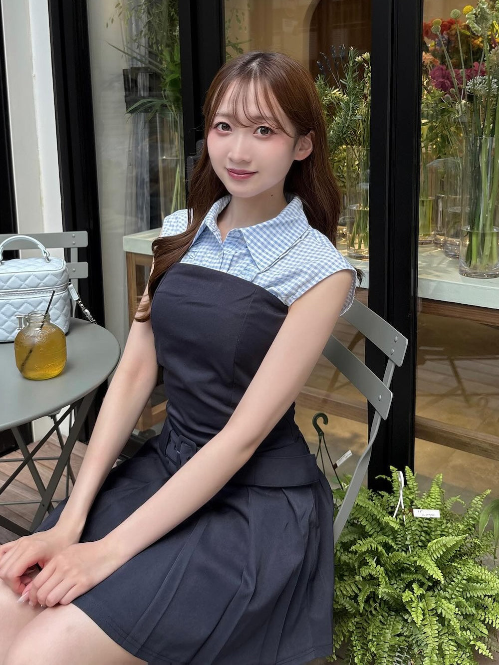 モデル：158cm（着用サイズ：FREE　着用カラー：NVY）