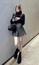 モデル：165cm（着用サイズ：FREE　着用カラー：BLK）