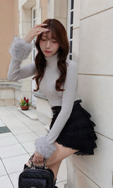 モデル：165cm（着用サイズ：FREE　着用カラー：GRY）