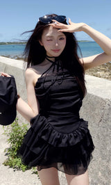 モデル：158cm（着用サイズ：FREE　着用カラー：BLK）