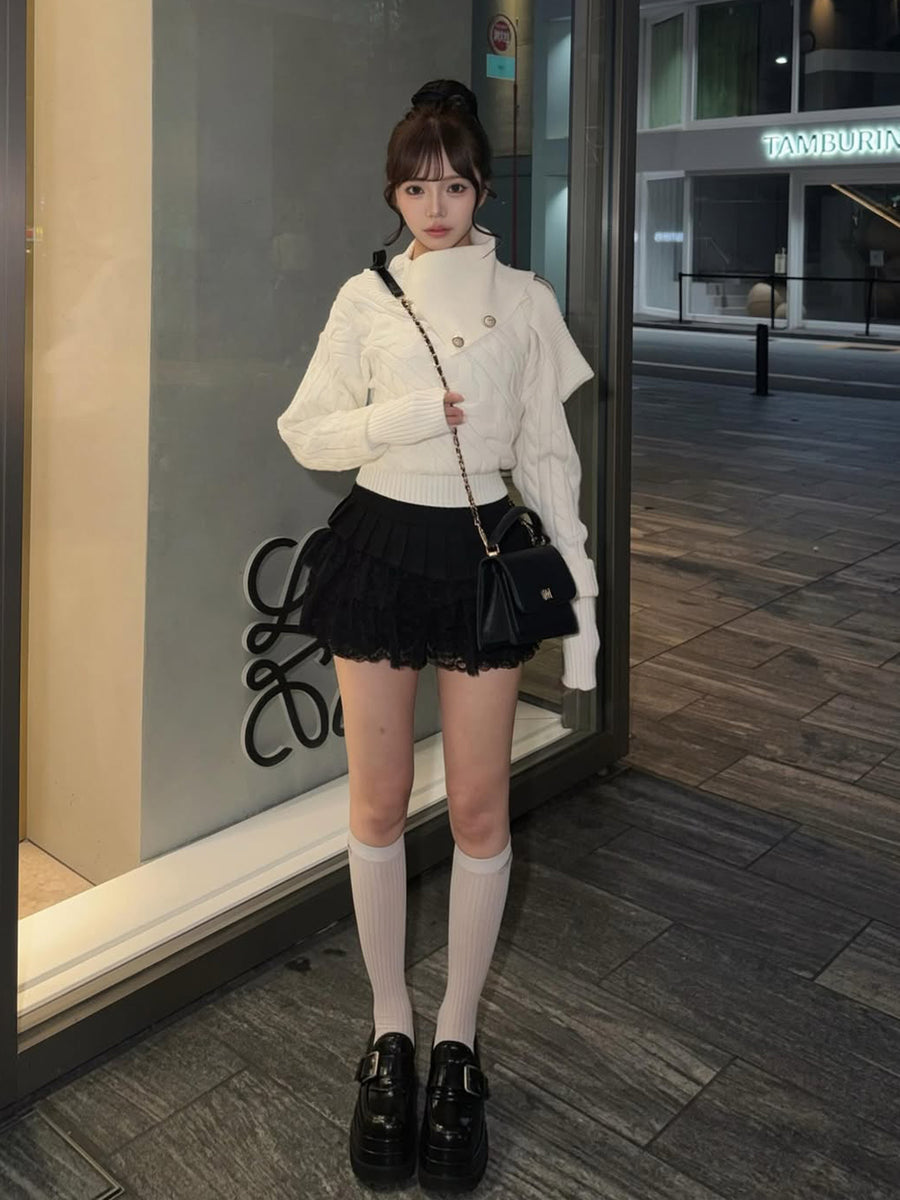 モデル：158cm（着用サイズ：FREE　着用カラー：WHT）