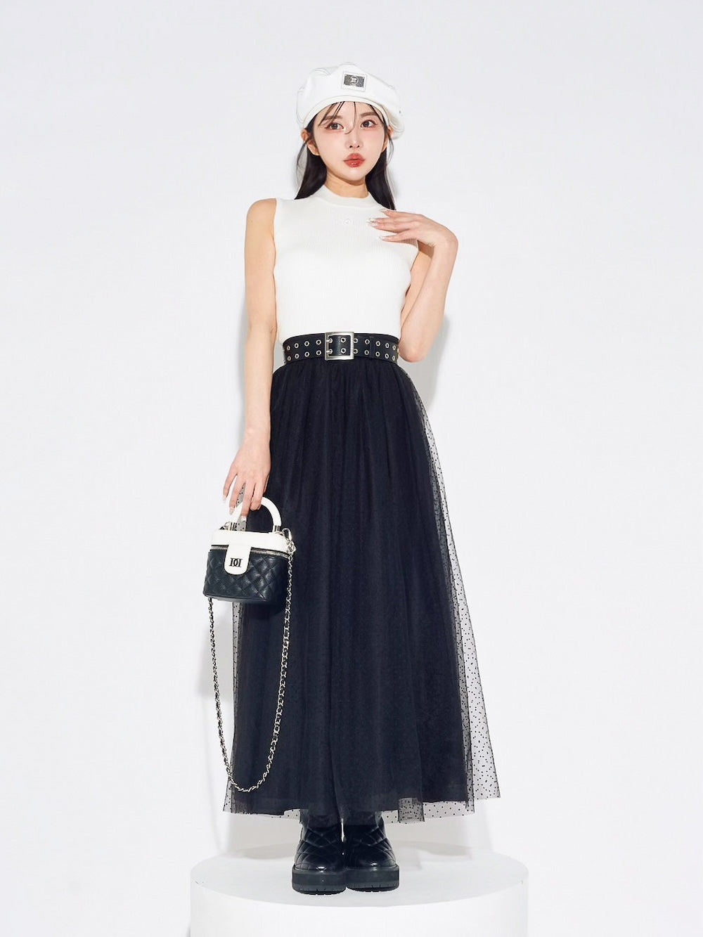 ベーシックノースリリブニットトップス – Darich