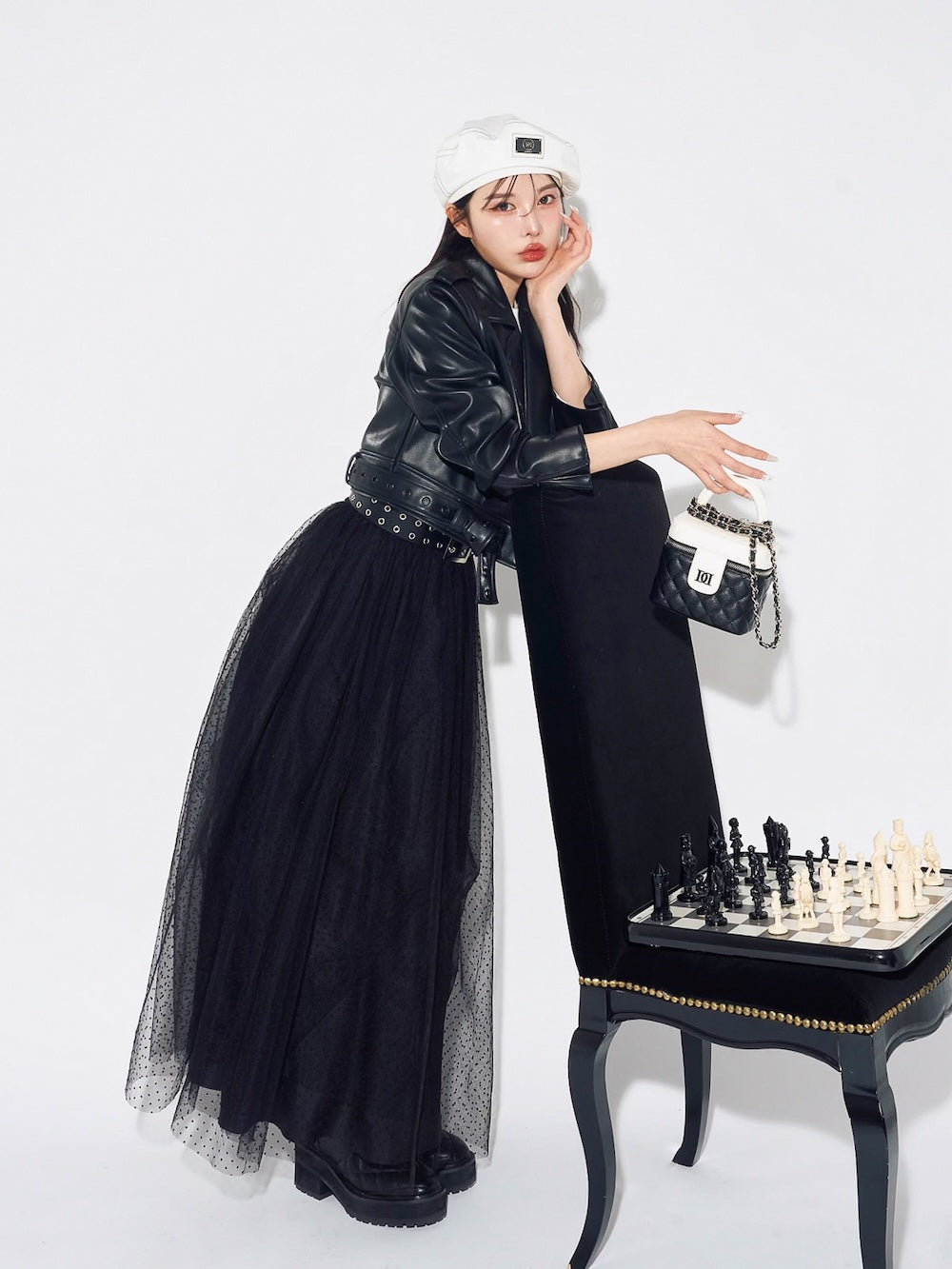 ドットチュールロングスカート – Darich (ダーリッチ)