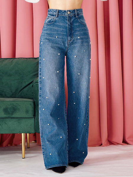 Pearl Straight Denim Pants