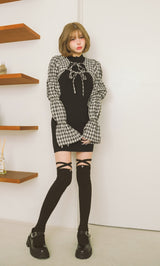 モデル：160cm（着用サイズ：FREE　着用カラー：BLK）