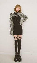 モデル：160cm（着用サイズ：FREE　着用カラー：BLK）