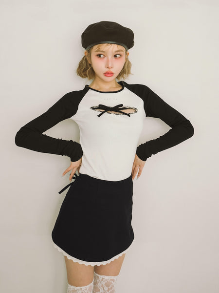 Open-Ribbon T-Shirt