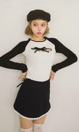 モデル：160cm（着用サイズ：FREE　着用カラー：WHT）