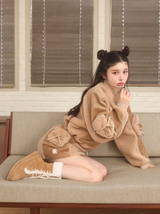 モデル：163cm（着用サイズ：FREE　着用カラー：BEG）