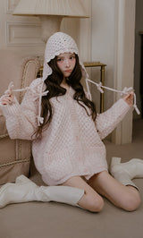 モデル：160cm（着用サイズ：FREE　着用カラー：PNK）