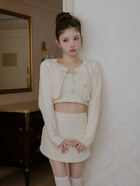 DOLLY Cable Knit 3-Piece Set