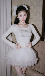 モデル：160cm（着用サイズ：FREE　着用カラー：WHT）