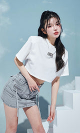モデル：160cm（着用サイズ：FREE　着用カラー：WHT）