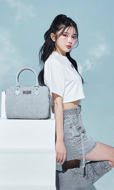 モデル：160cm（着用サイズ：FREE　着用カラー：WHT）