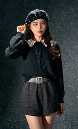 モデル：160cm（着用サイズ：FREE　着用カラー：BLK）