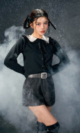 モデル：160cm（着用サイズ：FREE　着用カラー：BLK）