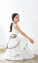モデル：160cm（着用サイズ：FREE　着用カラー：WHT）
