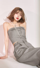 モデル：160cm（着用サイズ：FREE　着用カラー：GRY）