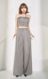 モデル：160cm（着用サイズ：FREE　着用カラー：GRY）