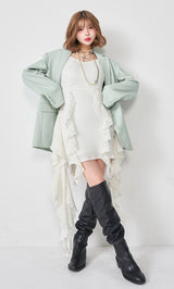 モデル：160cm（着用サイズ：FREE　着用カラー：WHT）