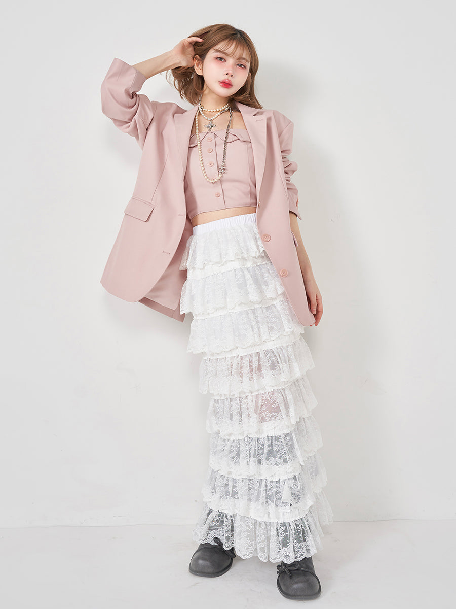 モデル：160cm（着用サイズ：FREE　着用カラー：WHT）