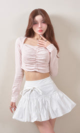 モデル：160cm（着用サイズ：FREE　着用カラー：WHT）