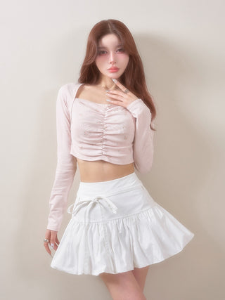 モデル：160cm（着用サイズ：FREE　着用カラー：WHT）