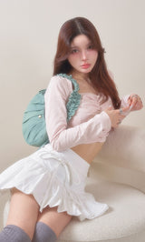 モデル：160cm（着用サイズ：FREE　着用カラー：WHT）