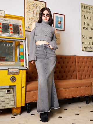 モデル：160cm（着用サイズ：FREE　着用カラー：GRY）