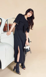 モデル：160cm（着用サイズ：FREE　着用カラー：BLK）