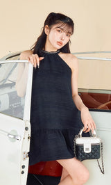 モデル：160cm（着用サイズ：FREE　着用カラー：BLK）