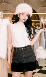 モデル：160cm（着用サイズ：S　着用カラー：BLK）