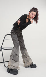 モデル：160cm（着用サイズ：S　着用カラー：BLK）