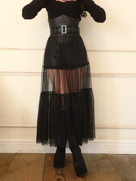 Corset Tulle Long Skirt