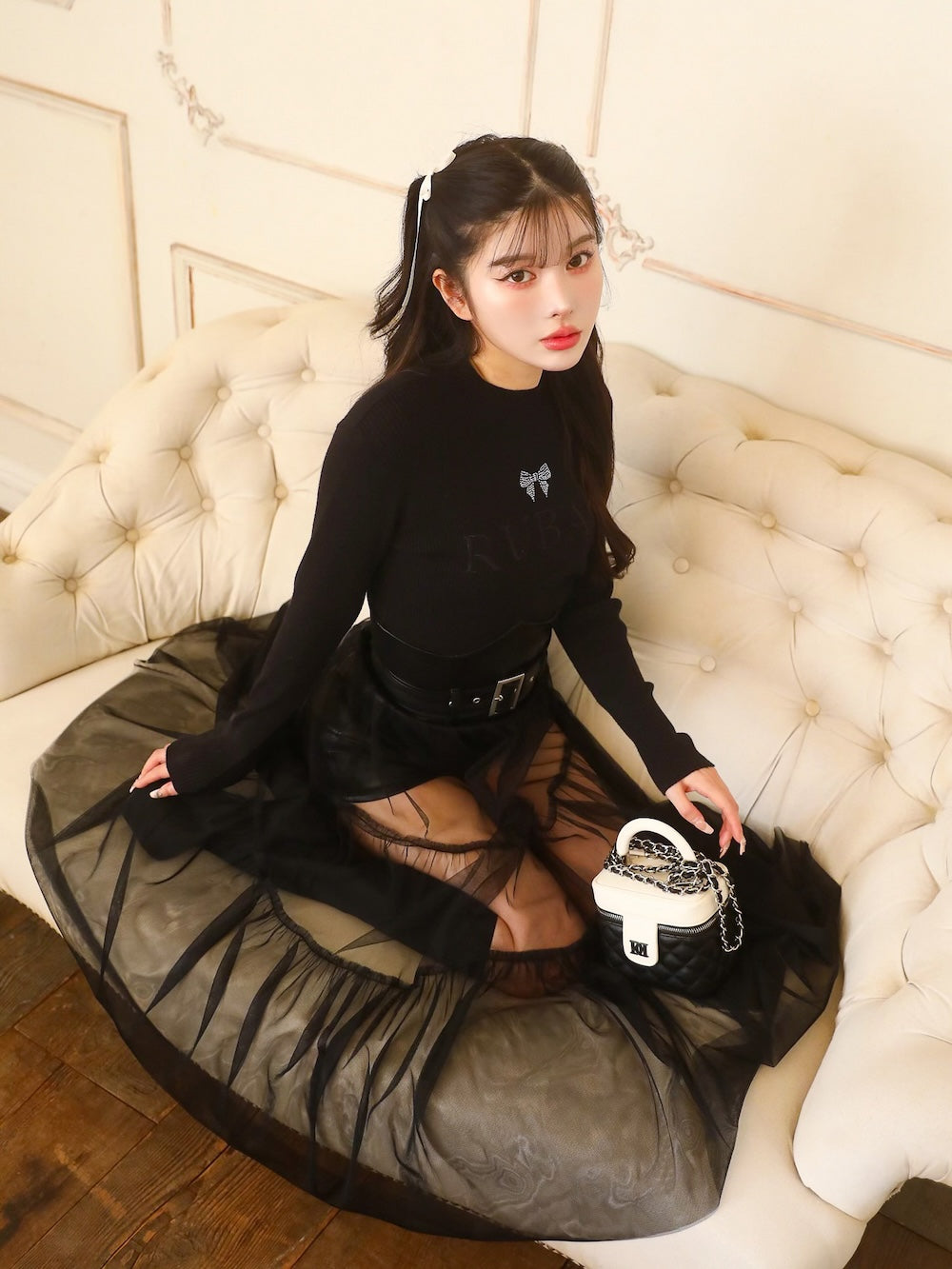 コルセットチュールロングスカート – Darich (ダーリッチ)