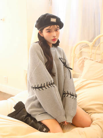 モデル：160cm（着用サイズ：FREE　着用カラー：GRY）