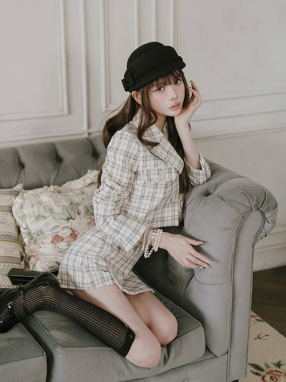 モデル：160cm（着用サイズ：S　着用カラー：MIX）