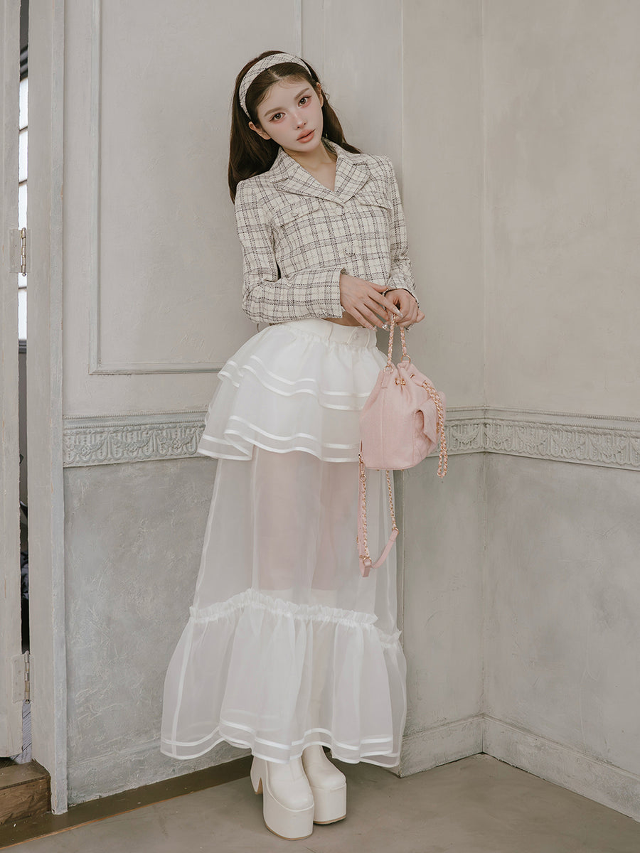 モデル：160cm（着用サイズ：S　着用カラー：MIX）